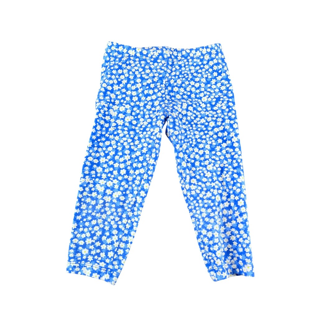 Old Navy Kids Girls‎ Blue Floral Daisy Print Leggings Pants Size 5T